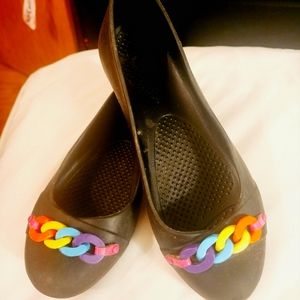 Crocs Gianna Rainbow link flat 7